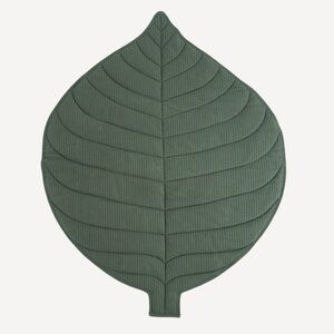 EUC Kate Quinn leaf play mat | thyme | stretchy wide rib organic cotton - o/s